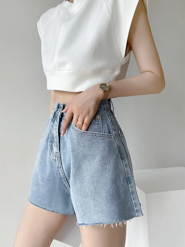 Sonnet Original Feminino ort Svel ort Top com redondo Ne Straight oulder Design Verão Novo Sle Simples Commute S...