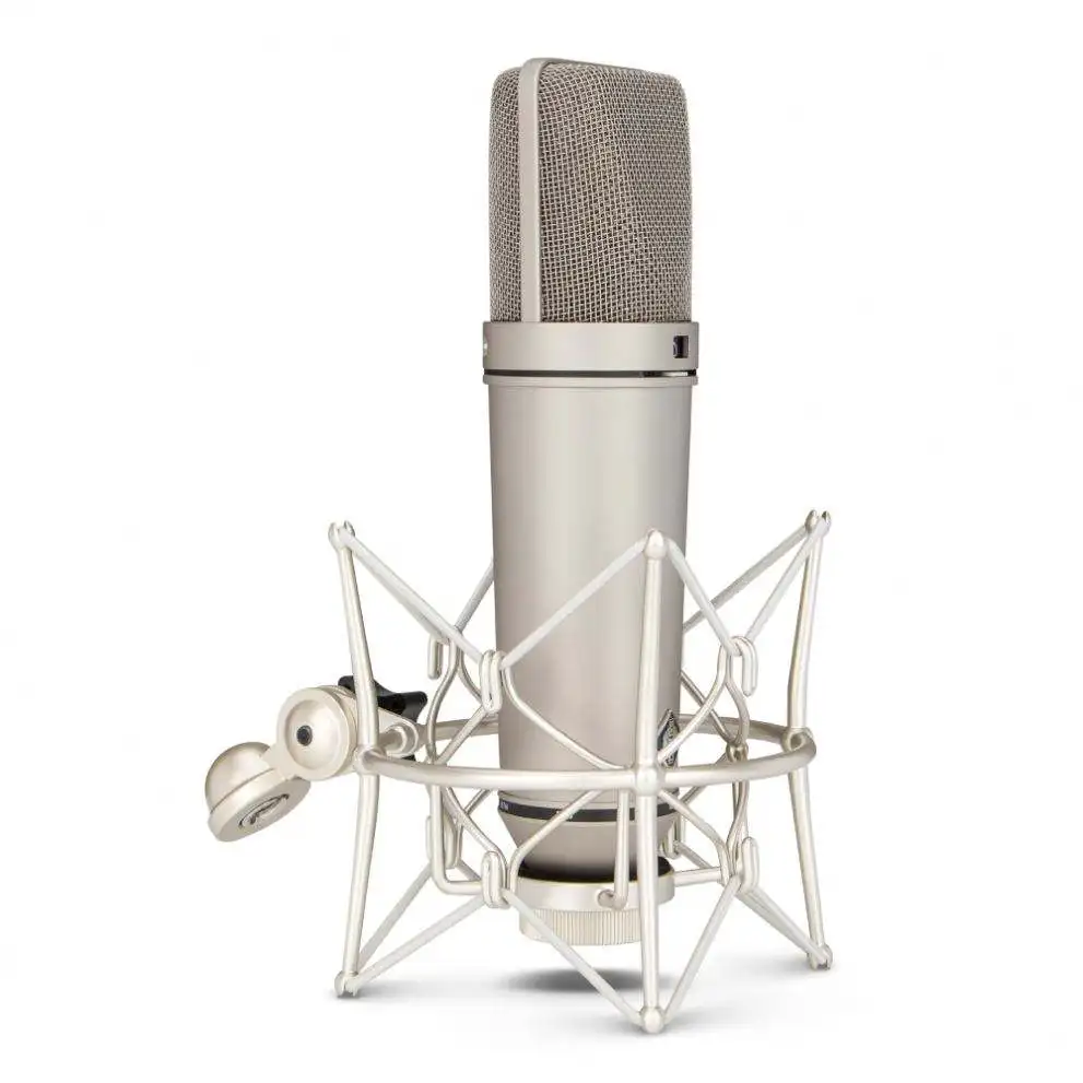 Professional U87AI 48V Wired Venom Magnetic Microphone Large 34mm Diaphragm for Kids Recording and Podcasting in Studios