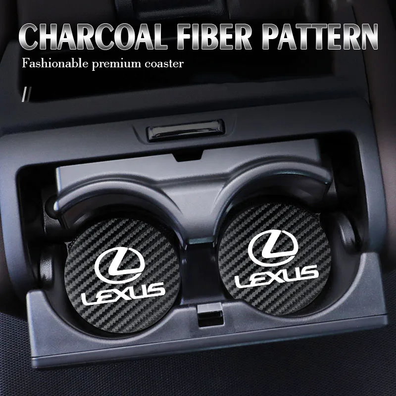 2 قطعة الوقايات السيارة كأس الماء الحصير منصات فتحة مقاومة للماء لكزس F SPORT LBX NX RX 350h 450h ES UX 300e GS GX IS LS LX CT LC RC