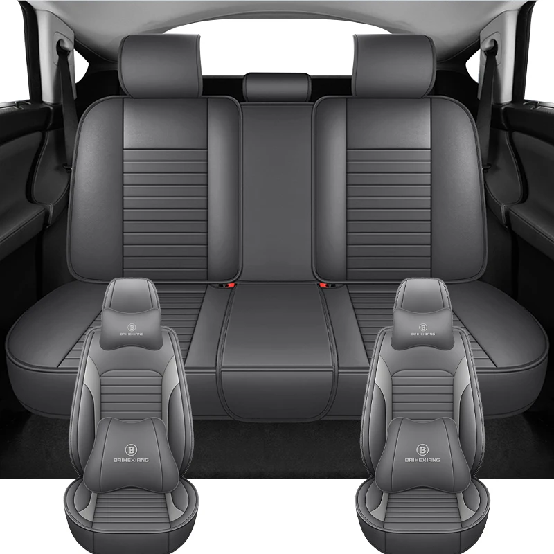 

PU Leather Luxury Universal Car Seat Covers For Volwsagen VW Amarok Golf 8 7 6 5 4 Touareg Bora Jetta Auto Interior Accessories