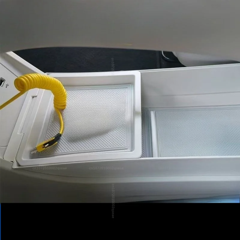 Für Geely EX2 Proton eMas 5 2025 2026 Upgrade Zweischichtiger Unter-Konsolen-Aufbewahrungsbox-Organizer Innenzubehör – Detail 2