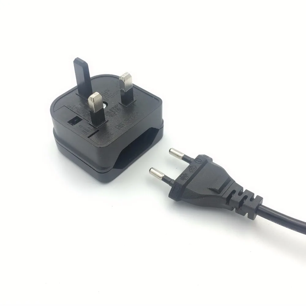 EU Plug To UK SG MY 3 Pin Type G Plug With 5A Fuse Power Socket European To British Singapore Travel Plug Adapter AC Converter