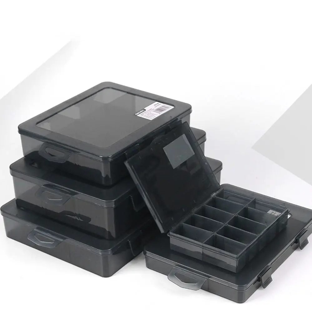 Plastic 1 PCS Adjustable Packaging Transparent Slots Component Case Tool Storage Box Organizer Box Parts Box
