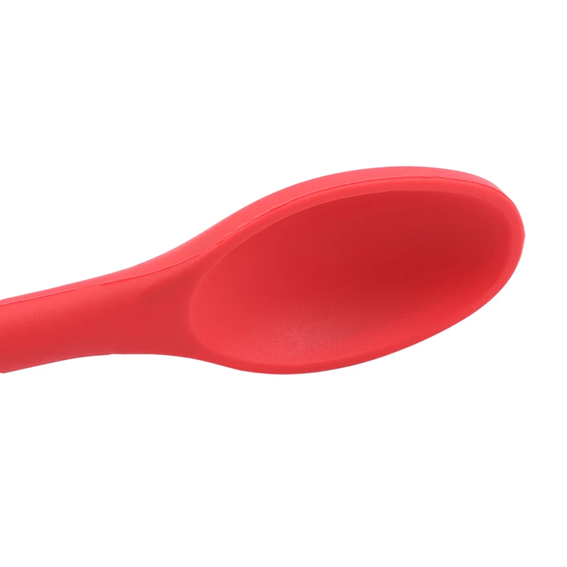 1PC Cake Putty Spatula Mixing Spoon Kitchen Silicone Spoon Long-handled Cooking Utensils Tableware Kitchen Soup Spoons