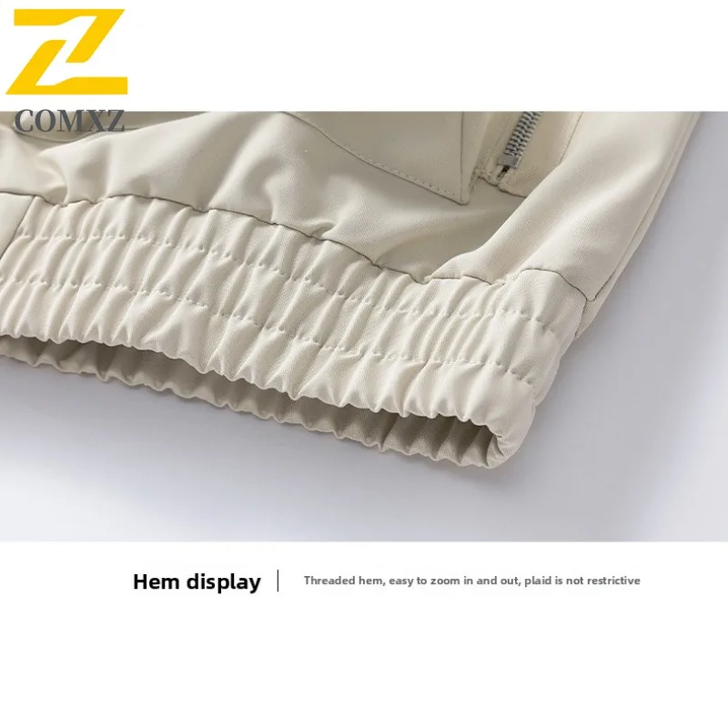 COMXZ Herenjas 2025, minimalistisch Athleisure, winddicht, stijlvol, reizen, kamperen, losse wandelkleding, wandelen, comfortabele jassen