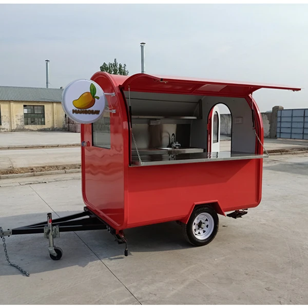 Mobile Food Cart For Food And Beverage Vending Cart 2023 Best Selling Outdoor Mobile Fast Food Trailer Truck Customized