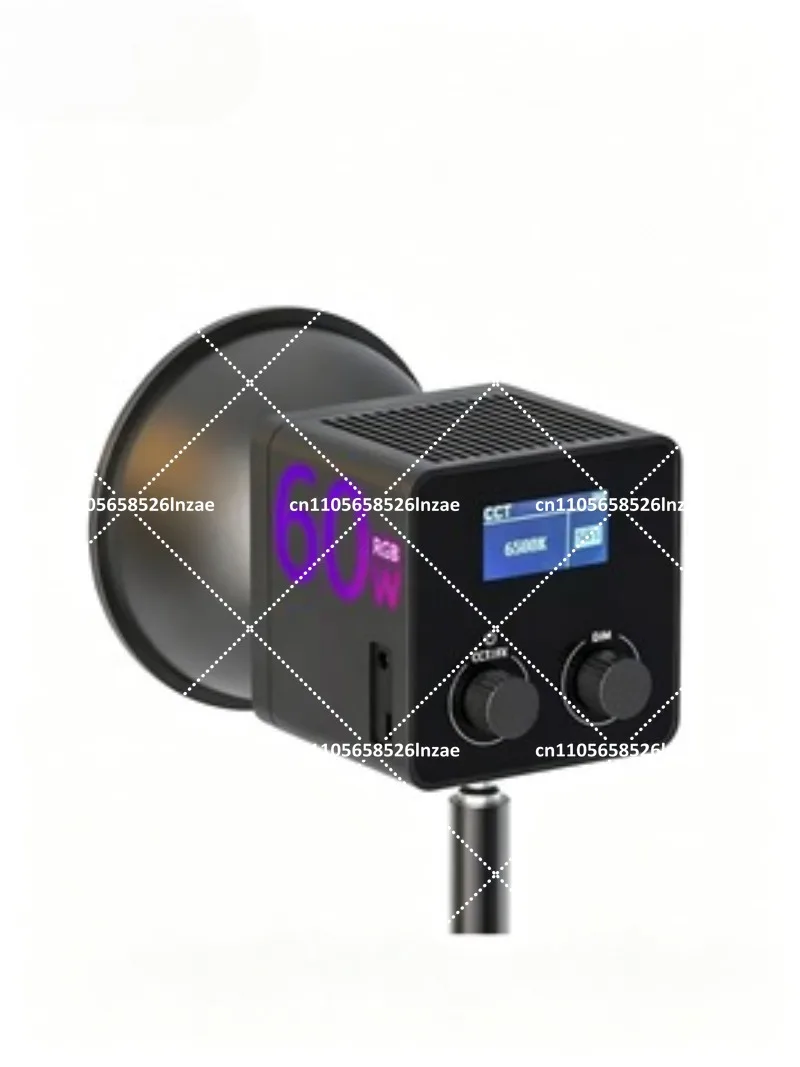 60W RGB & Bi-Color Handheld LED Video Light for Slow-Shutter Photography and Live Streaming