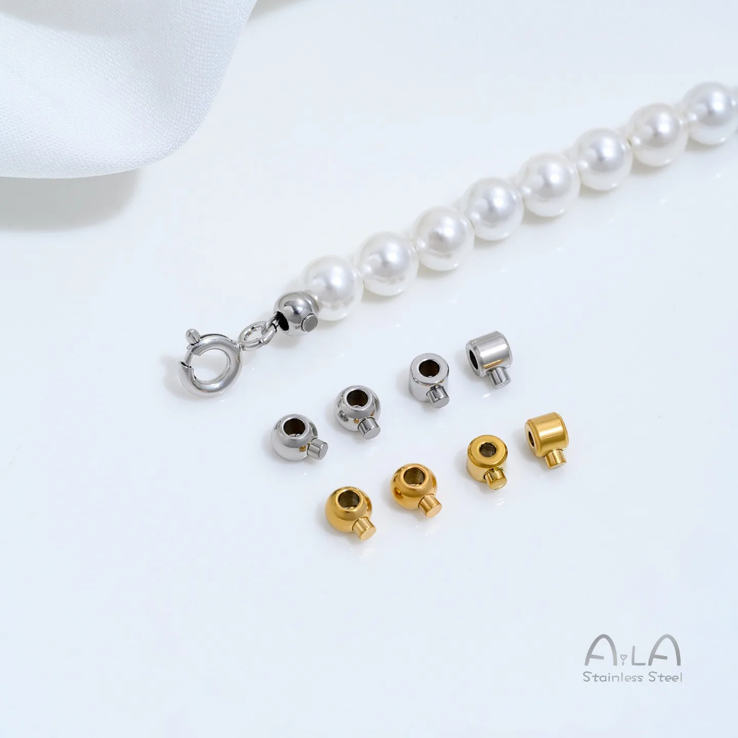 Titanium Steel Pressure Cooker Style Positioning Snap Buttons DIY Bracelet Necklace Connector Clasps For Beading End Finishing