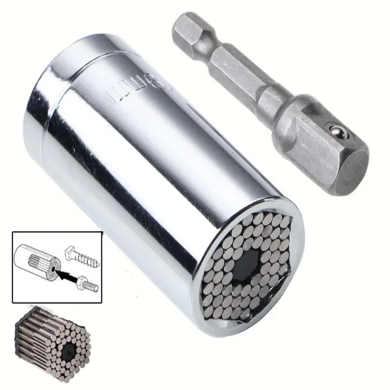 7-19MM Color Multifunctional Ratchet Sleeve Electric Drill Connecting Rod Magic Socket Wrench Car Repair Tool