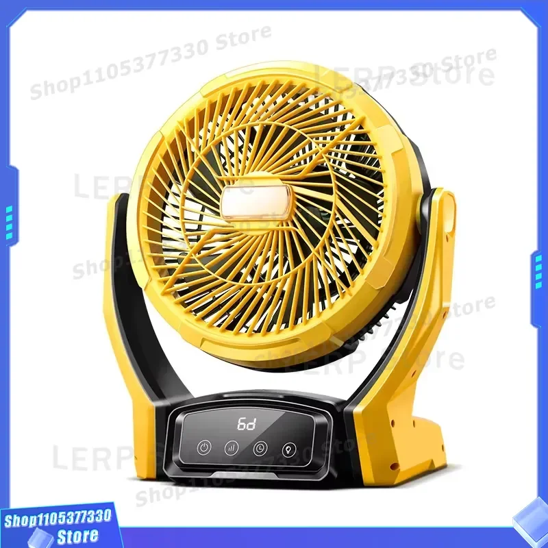 Portable USB Camping Fan Intelligent Voice Control Outdoor Luminous Long Battery Life Multifunctional New Arrival Gear Smart
