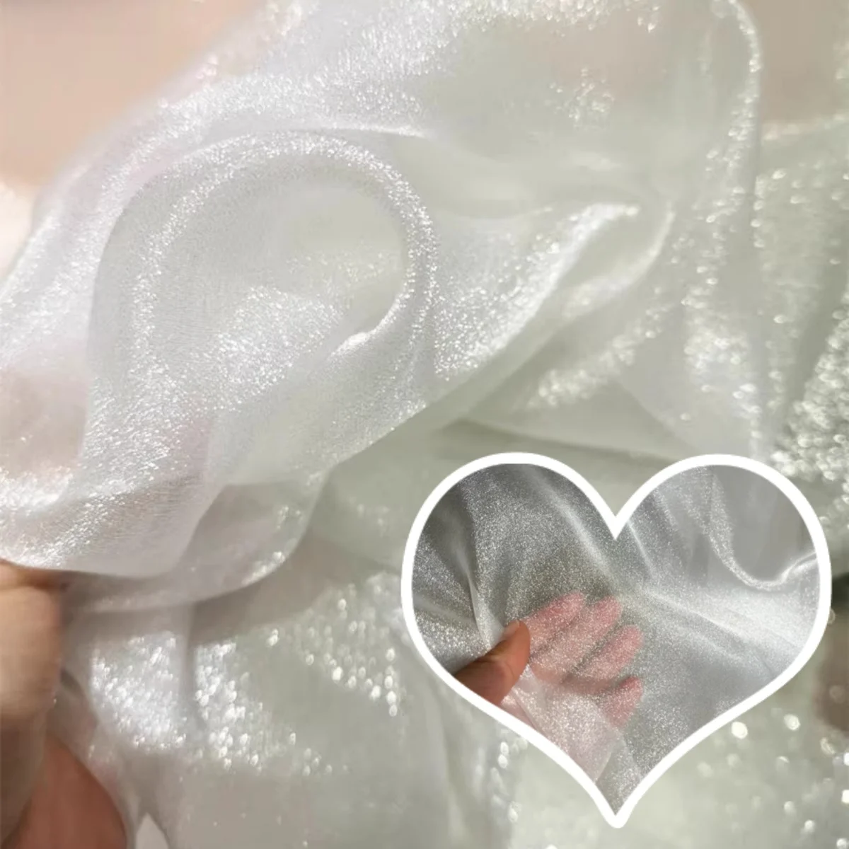 

Сплошной цвет, сверкающее облачное марлевое шитье свадебного платья, вечернее платье, дизайн свадебного фона своими руками, полупрозрачная сетчатая ткань