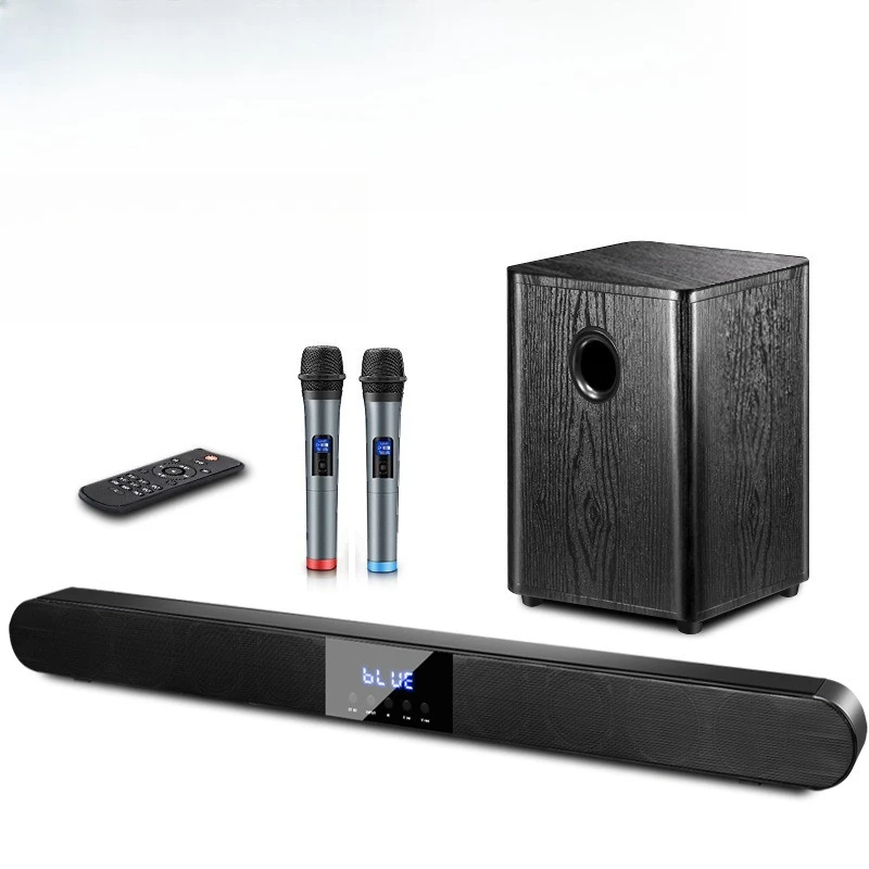 Home TV Audio Subwoofer Wireless Microphone Karaoke Whispering Wall Home Theater