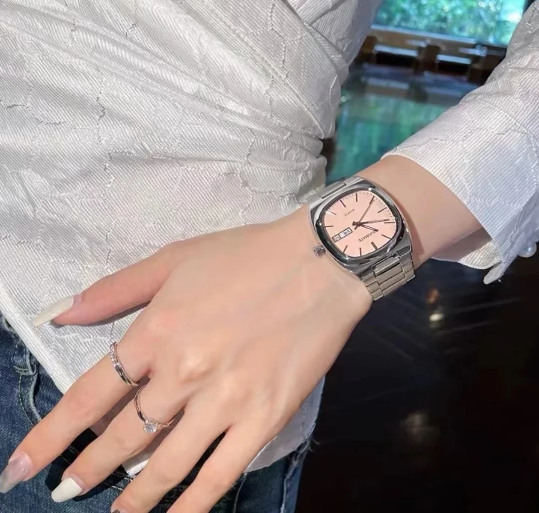 SUNMATE Elegant Square Dial Women's Wristwatch, Calendar and Day Display,waterproof High-end Luxury Watch,comes with A Watch Box