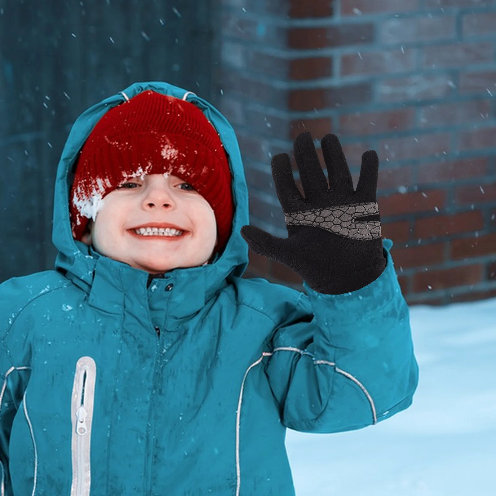 

Kids Warm Cycling Gloves Boys Girls Cold Weather Outdoor Sports Winter Bike Riding Gloves Bike Glove for Men Cycling Glove Boys