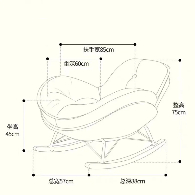 Footrest Indoor Living Room Chairs Bedroom Balcon Single Recliner Living Room Chairs Lounge Lazy Silla Nordica Home Furniture