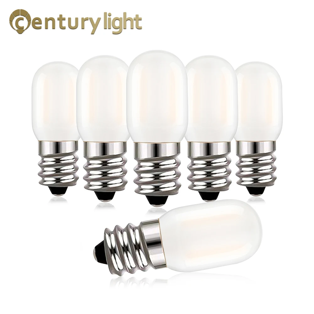 Dimmable E14 LED Candelabra Bulb Frosted 220V T22 1W 2700K Tubular LED Candle Bulbs for Wall Lamp Pendant Chandeliers Light