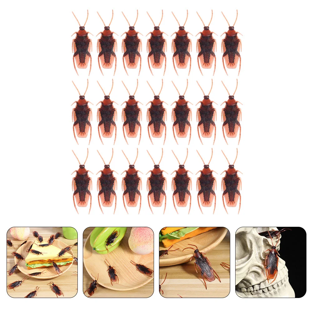 

120 Pcs Simulation Toys Party Trick Playthings Props Halloween Fake Bugs Pvc Game