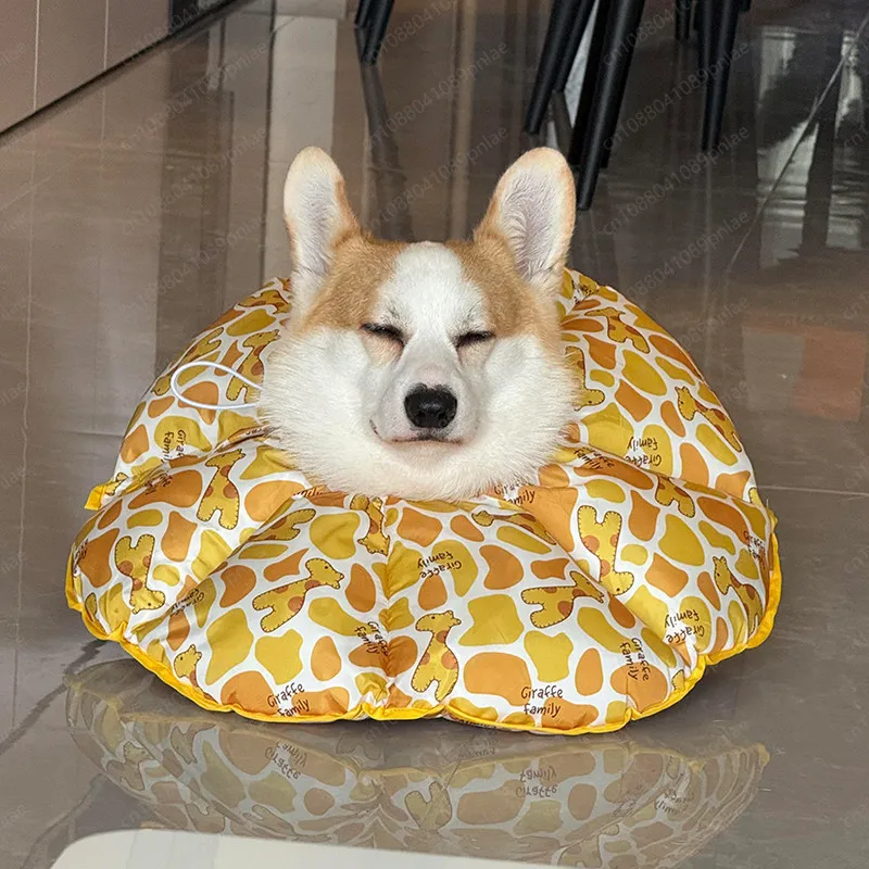 Extended Anti-licking Sunflower Hood, Large Dog Soft Neck Ring Protective Cover
