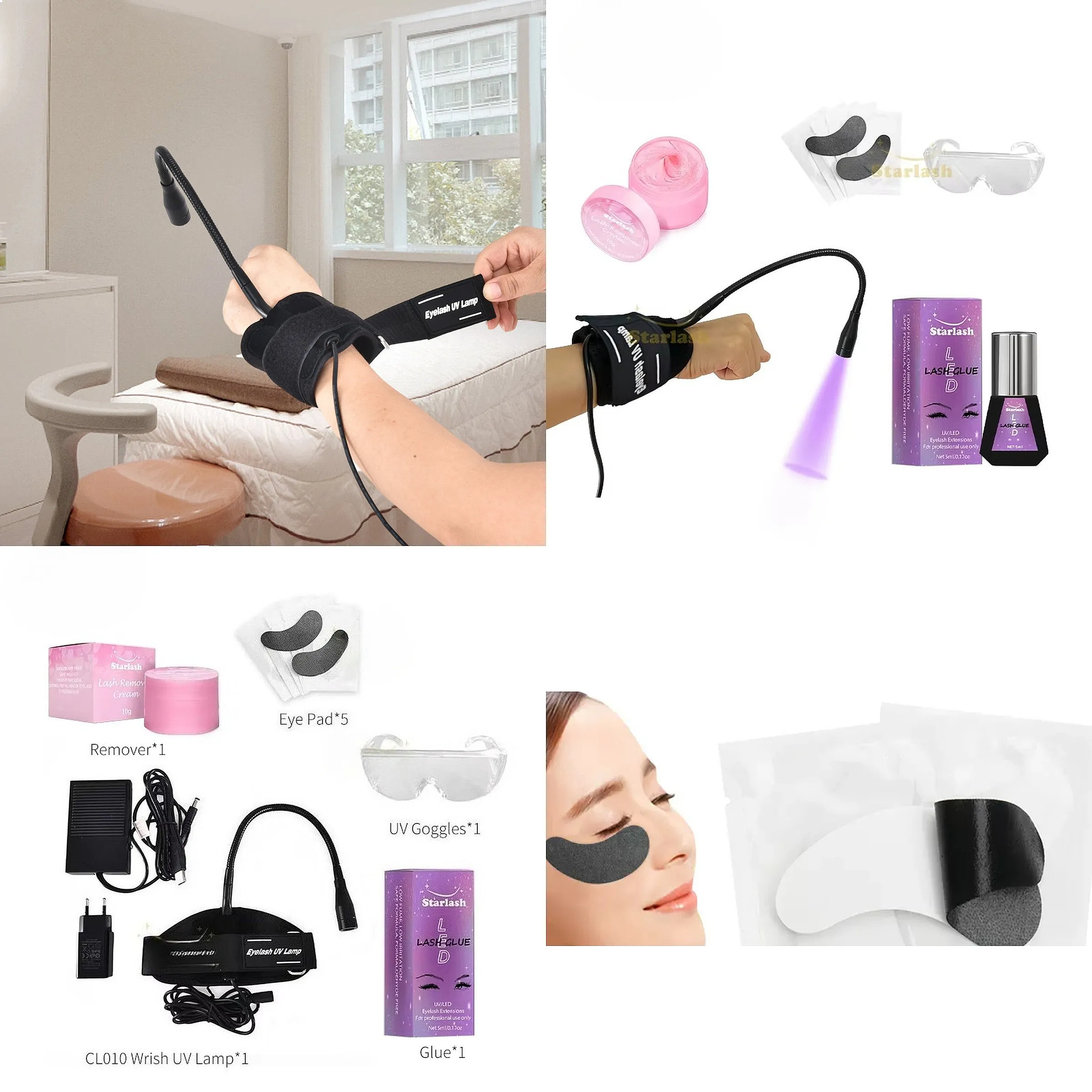 Eyelash Extension Led - LED UV Foot Pedal Eyelash Lamp