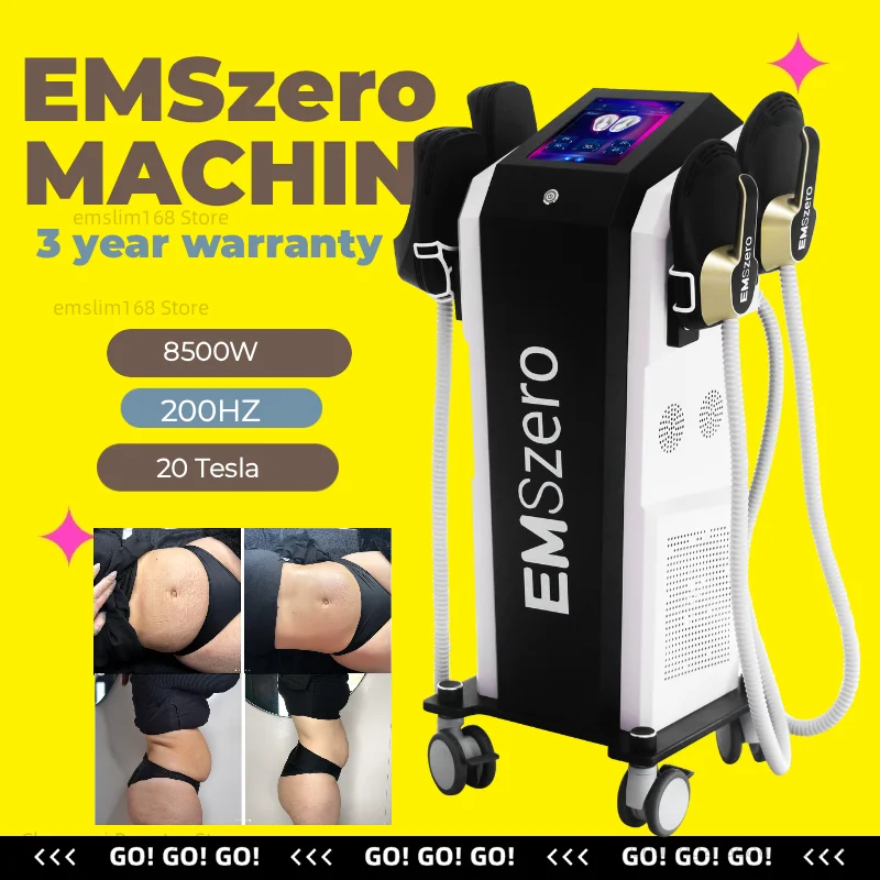 EMSzero Body Sculpt Machine 15 Tesl 6500W  Lose Weight RF Body Slim Muscle Stimulation Professional EMS Machine
