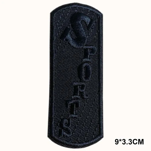 5 Stück/ Schwarze Kleidungsaufnäher, Stickerei-Applikationen, selbstklebende Aufnäher, zum Nähen oder Aufbügeln für Rucksack, Hut, Jacke – Detail 9