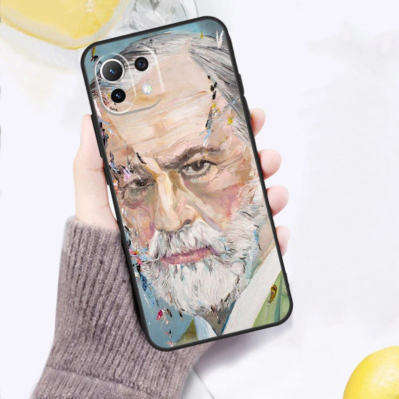 Sigmund Freud founder of psychoanalysis Case For POCO F5 Pro F3 F4 X4 GT M5s X3 X5 Pro Cover For Xiaomi 11T 12T Pro 12 X 13 Lite