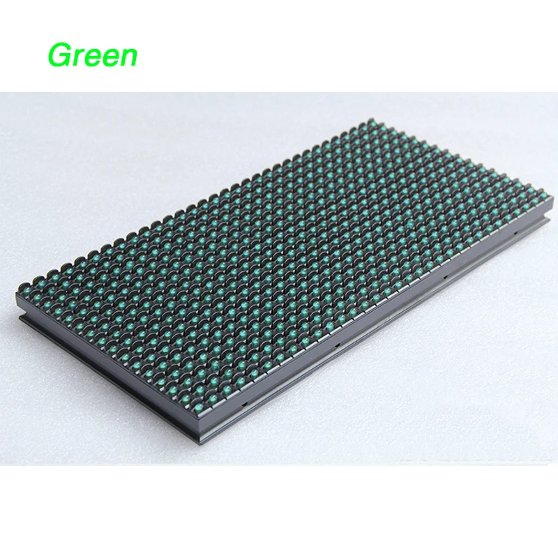 Panneau d'affichage LED extérieur P10, étanche IP65, couleur verte, DIP LED, Module d'affichage, 32x16 pixels, 320mm x 160mm