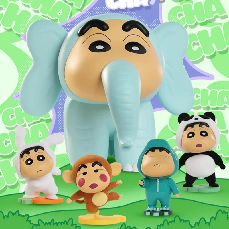 Crayon Shin-chan Anime Figure Animal Matchmaker Series Blind Box Model Plush Doll Girl Cute Toy Desktop Ornament Gift Authentic