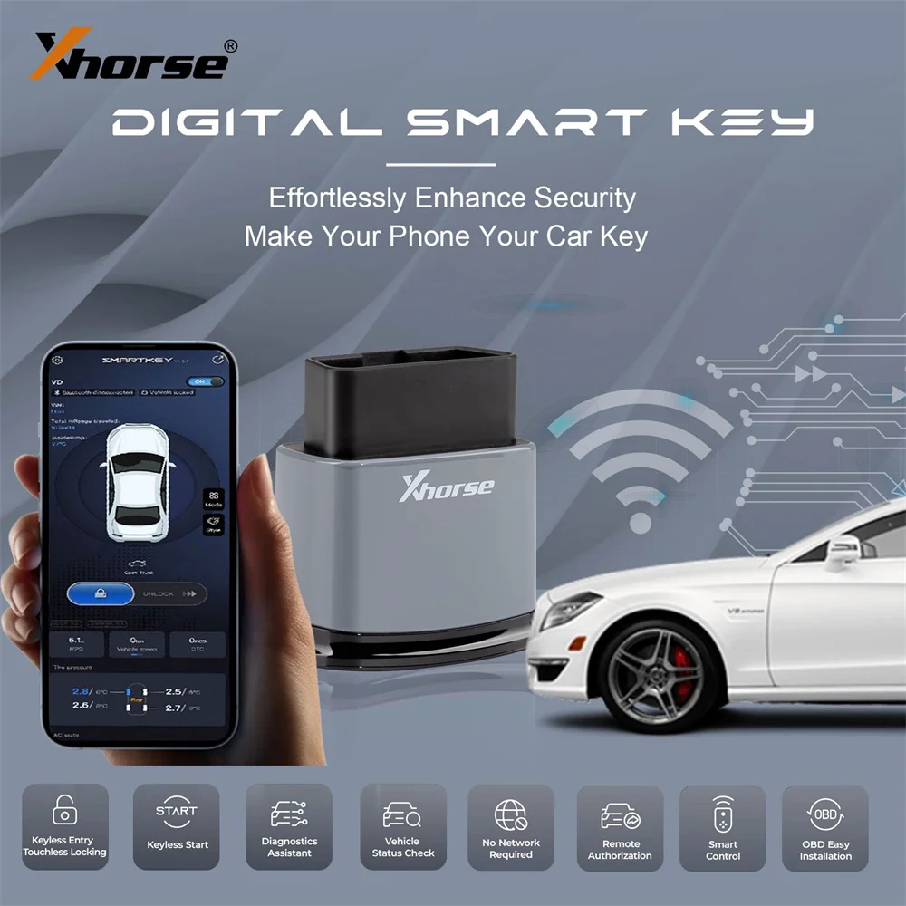 Picture 7: Xhorse XSBTK0EN Bluetooth Digital Smart Key Compatible with IOS/Android Support Over Keyless Start Function Vehicle Modification