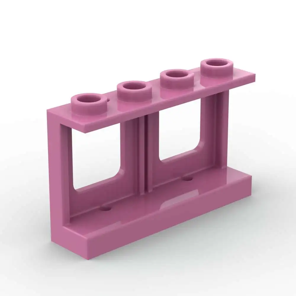 MOC 10PCS Part Bricks 61345 Window 1x4x2 Plane Building Blocks Set Single Top Hole Glass Particle DIY Toy Children Birthday Gift