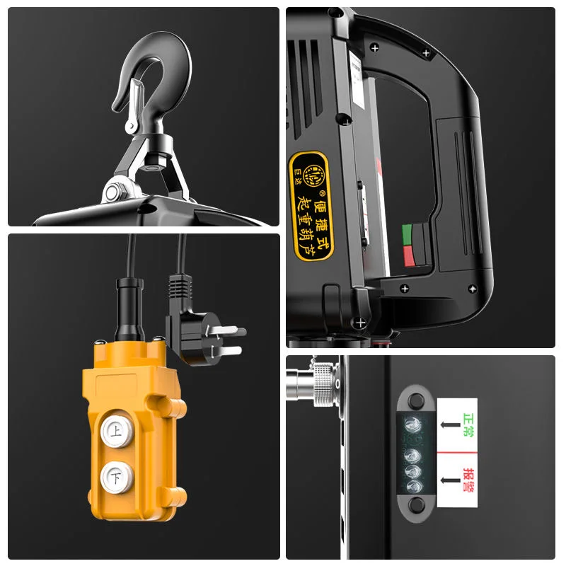 500Kg Portable Crane Electric Hoist for Cars, Home improvement, Cargo handling, Production workshop lifting