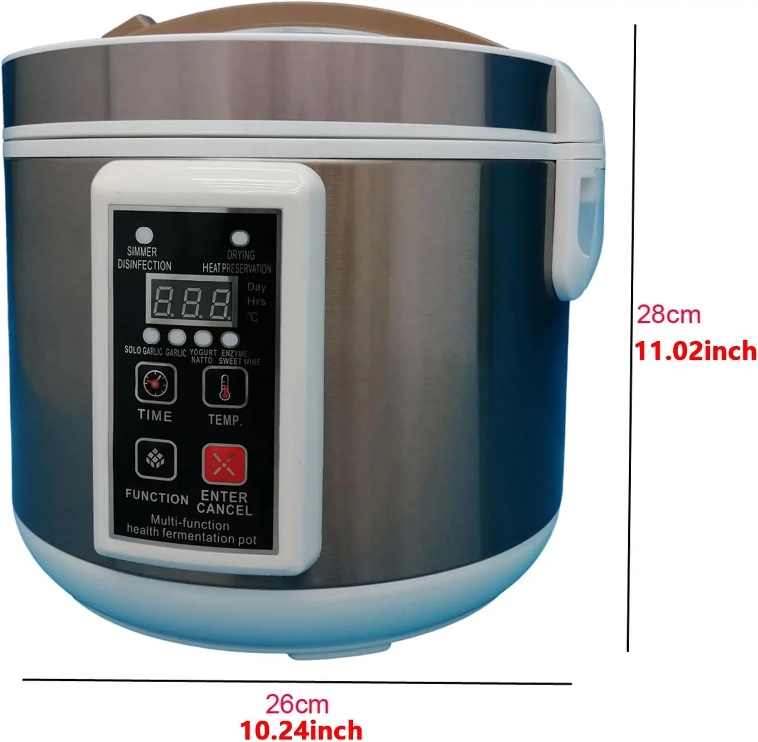 5L Multi-functional Health Fermentation Pot Black Garlic Fermenter 110V Automatic Intelligent Fermenter for Yogurt Enzyme Natto