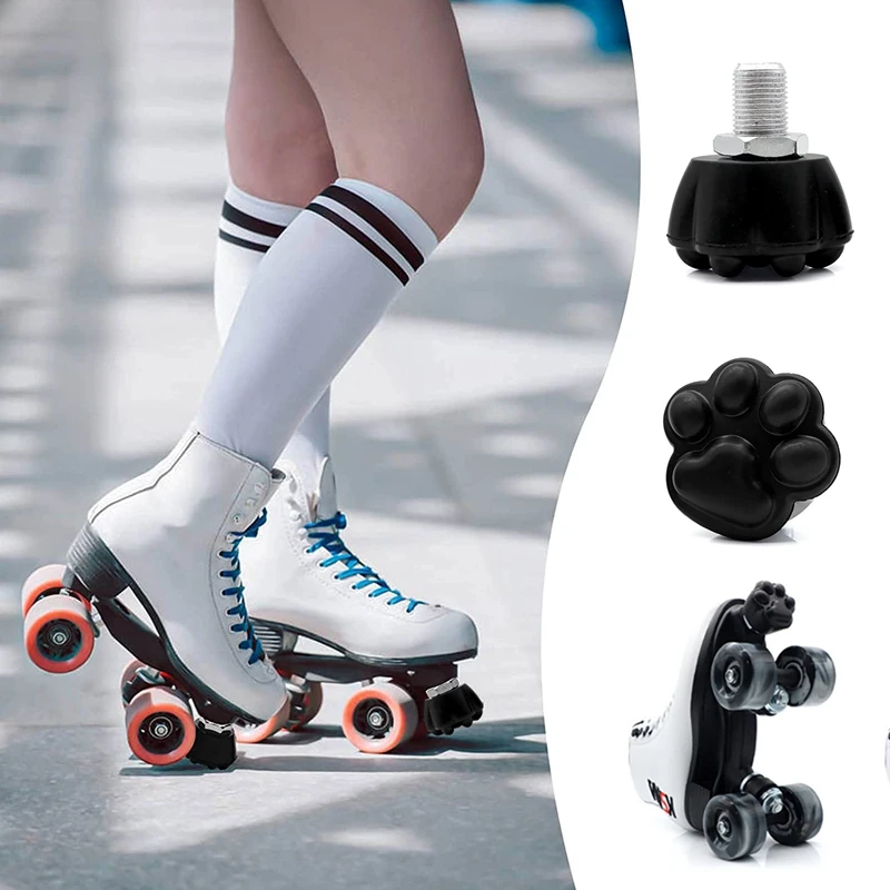 Lot de 2 patins à roulettes en caoutchouc Parker Stops, bouchons de 8 pipelines pour patins à roulettes