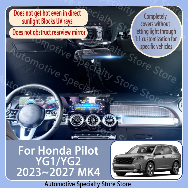 For Honda Pilot YG1/2 2023~2027 26 MK4 Car Front Windshield Sunshade Privacy curtain Car Sun Visor High quality Auto Accessories