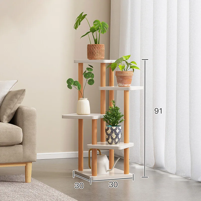 Floor-standing Hot Plant Flower Rack Indoor Living Room Household Multi-layer Flower Rack Shelves Balcony Plant Arrangement