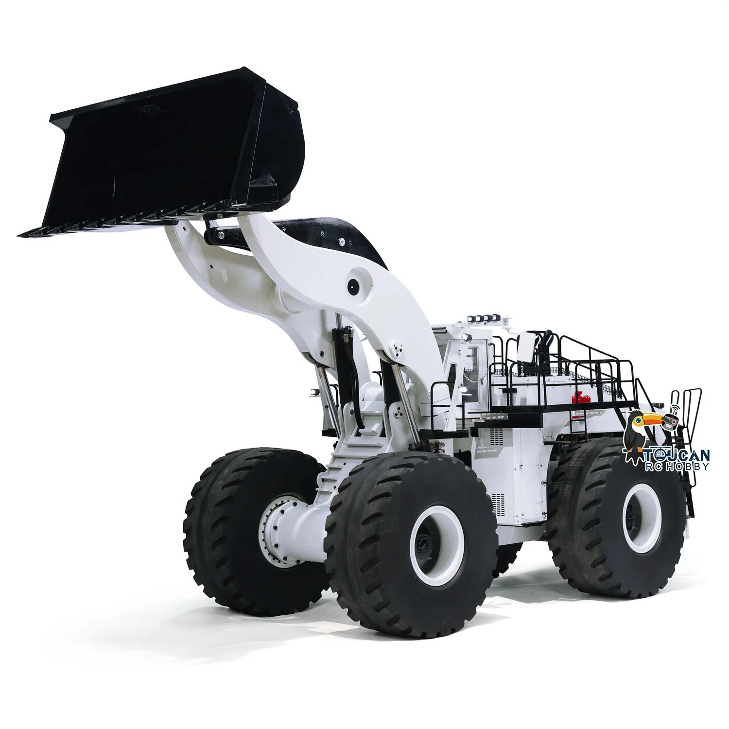 L2350 1/14 Scale RC Hydraulic Loader 150KG Giant Remote Control Car Model Heavy Duty Machine with Light Sound Set Smoke Unit Toy