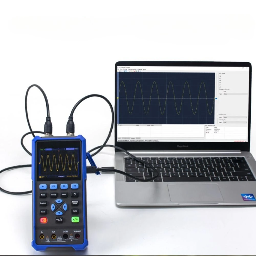 HDS2102S Portable Digital Oscilloscope‑Multimeter, Hand‑Held Mini Test Meter for Field Repair