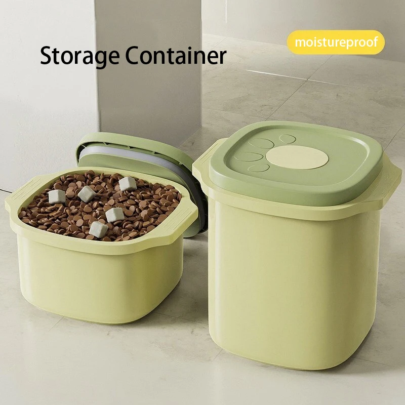 

Large-capacity pet food storage container Vacuum-sealed moisture-proof mould-proof cat food and dog food storage bucket