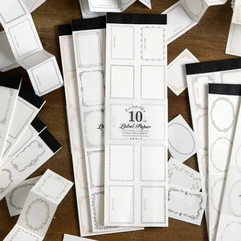 Yoofun 30 arkuszy Vintage Frame notesy podstawowe notatniki dziennik dekoracje do scrapbookingu materiał Retro biurowe szkolne biuro