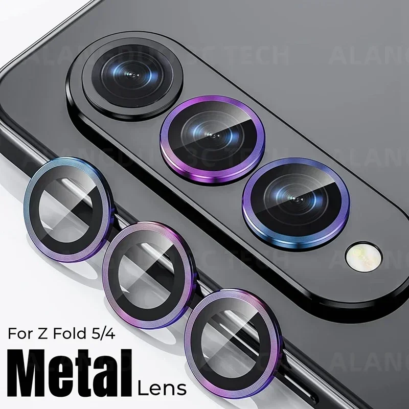 Metal Lens Ring For Samsung Galaxy Z Fold 4 5 Camera Protector Protective glass Back lens cap Cover case for Z fold5 fold4