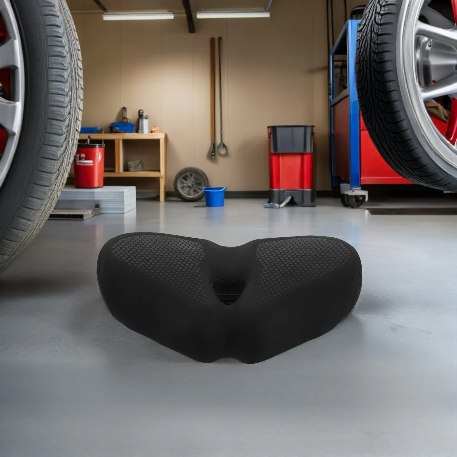 

Ergonomic Wide Bike Saddle for Men - Thickened Cushioned Waterproof Mountain Bicycle Seat - Smooth Long Ride Replacement Saddle