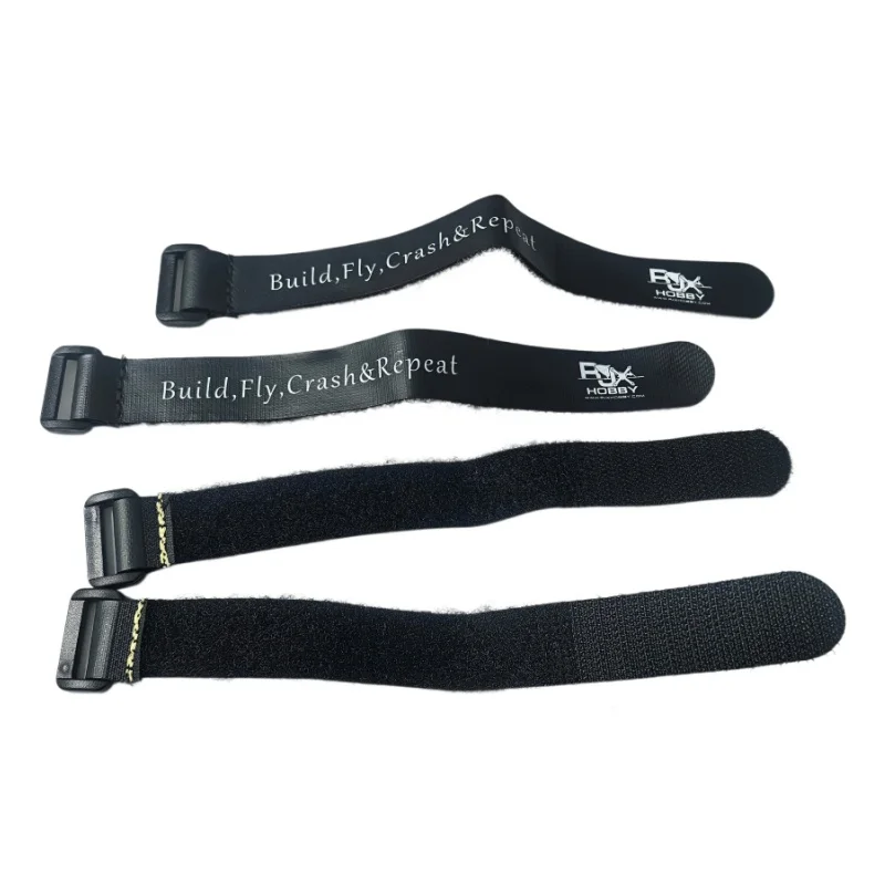 4PCS RC Battery Straps 200x20mm High Strength Non Slip Magic Tape Fasteners for FPV Drone Quadcopter Racing Multirotor Black