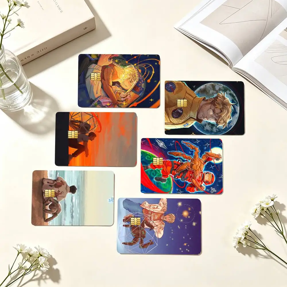 P-Project Hail Mary R-Ryan Gosling Credit Card HD Stickers Game Card Decal Small Chip Waterproof Sticker Gift