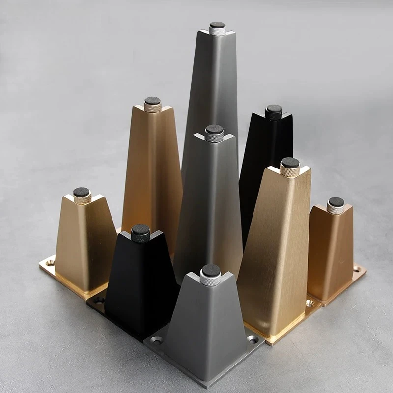 Sofa legs, TV console legs, metal feet, solid aluminum alloy coffee table support legs, furniture hardware feet