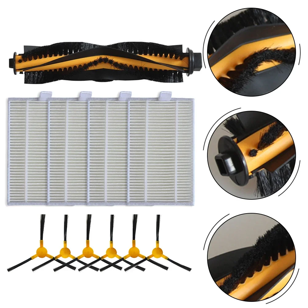 

Spare Main Side Brush Filter Kit /For PetHair For SLAM Robot Vacuum Cleaner /Dust Bag Replacement Spare Parts Roller Brush