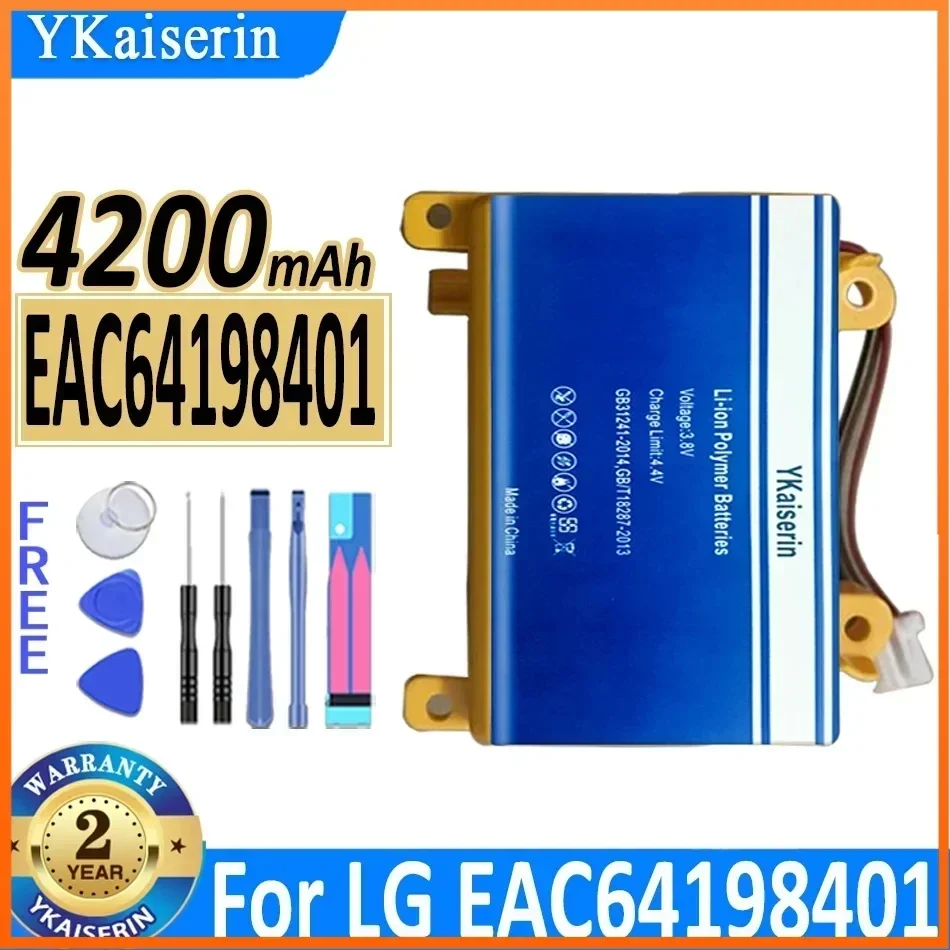 YKaiserin 4200mAh Mobile Phone Batteries for LG EAC64198401 Rechargeable Battery Warranty 2 Years + Tracking Number