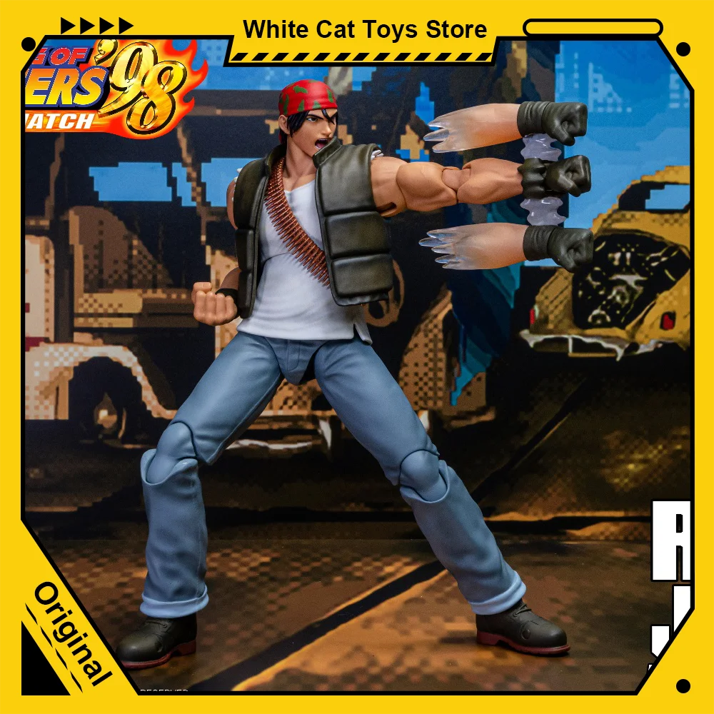 Figuras de acción originales de Storm Toys ST KOF King of Fighters 98 Ralph Jones SKKF14, modelo de Anime, articulaciones móviles, juguete para regalo de colección