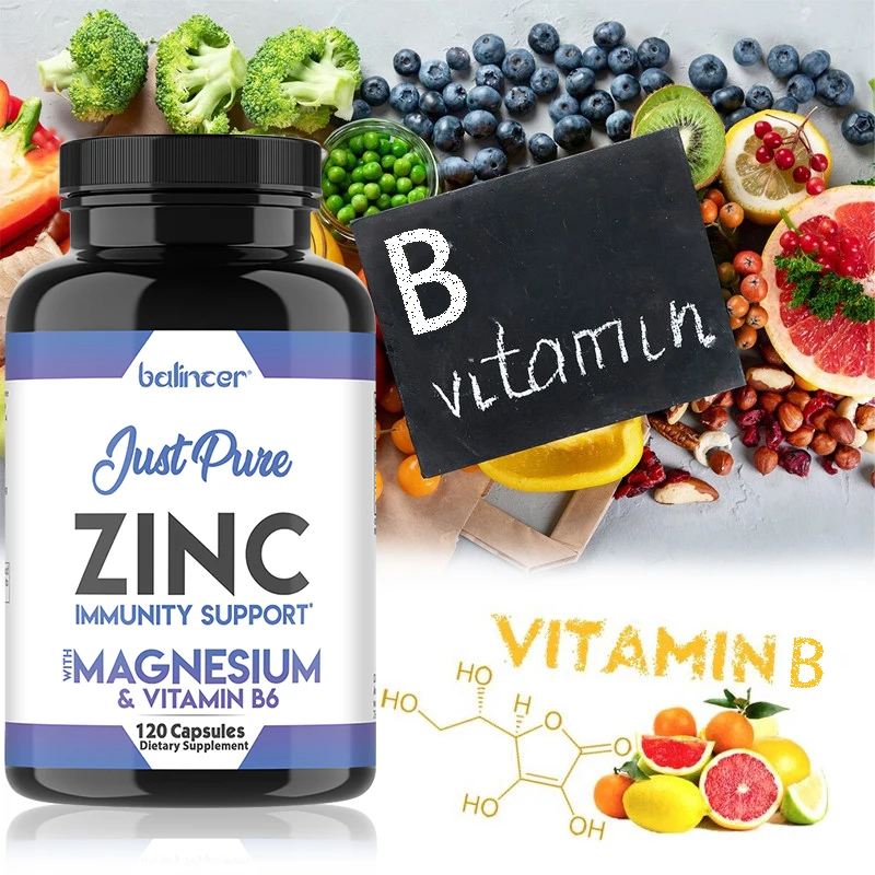 Zinc&vitamin B6Supports Bone and Immune Health,Supports Antioxidant Protection, Immune Support, Supports Enzyme Function