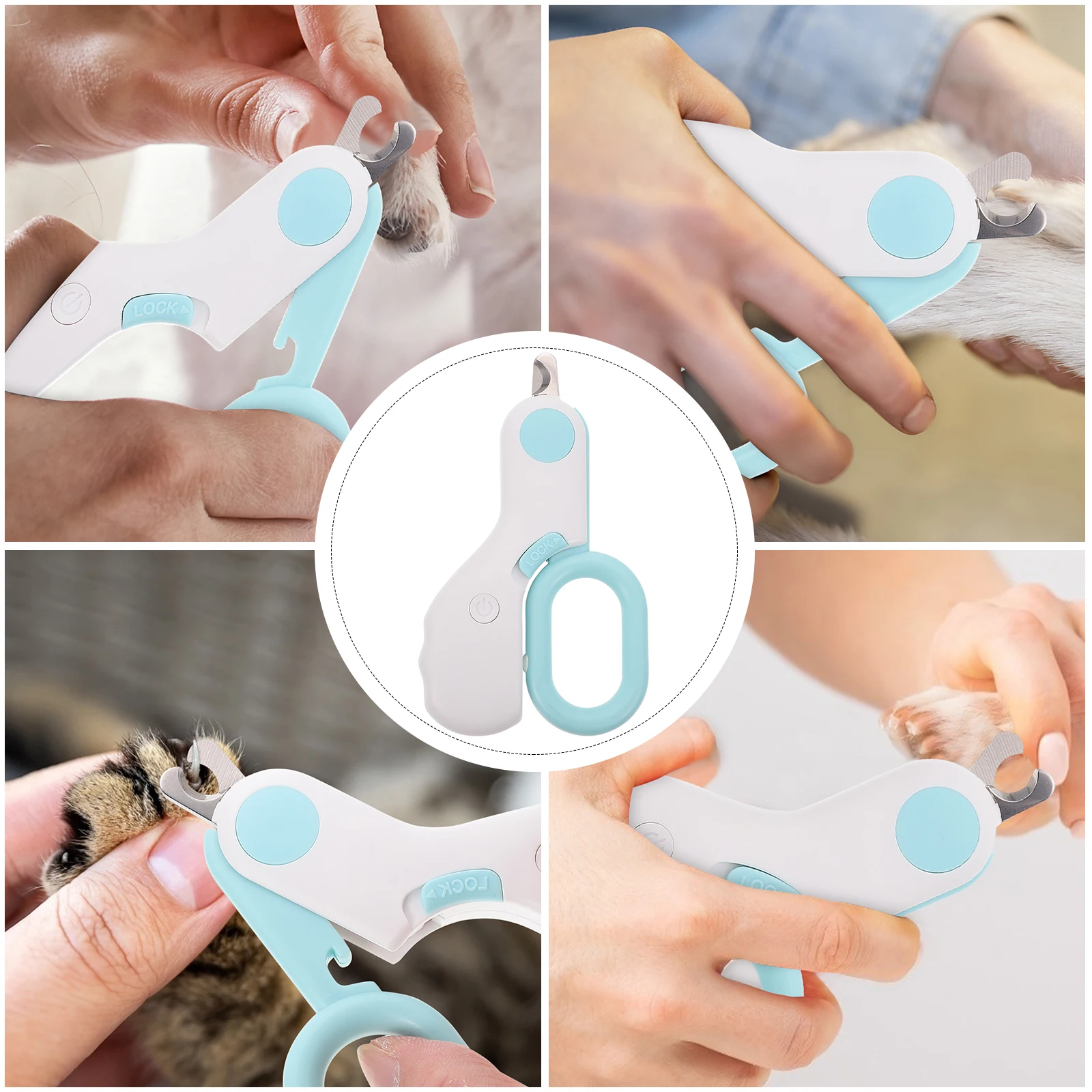 

Pet Clipper Dog Nail ABS Material Lightweight Ergonomic Design Grooming Tool Trimming Supply Claw Care Accessories Pet