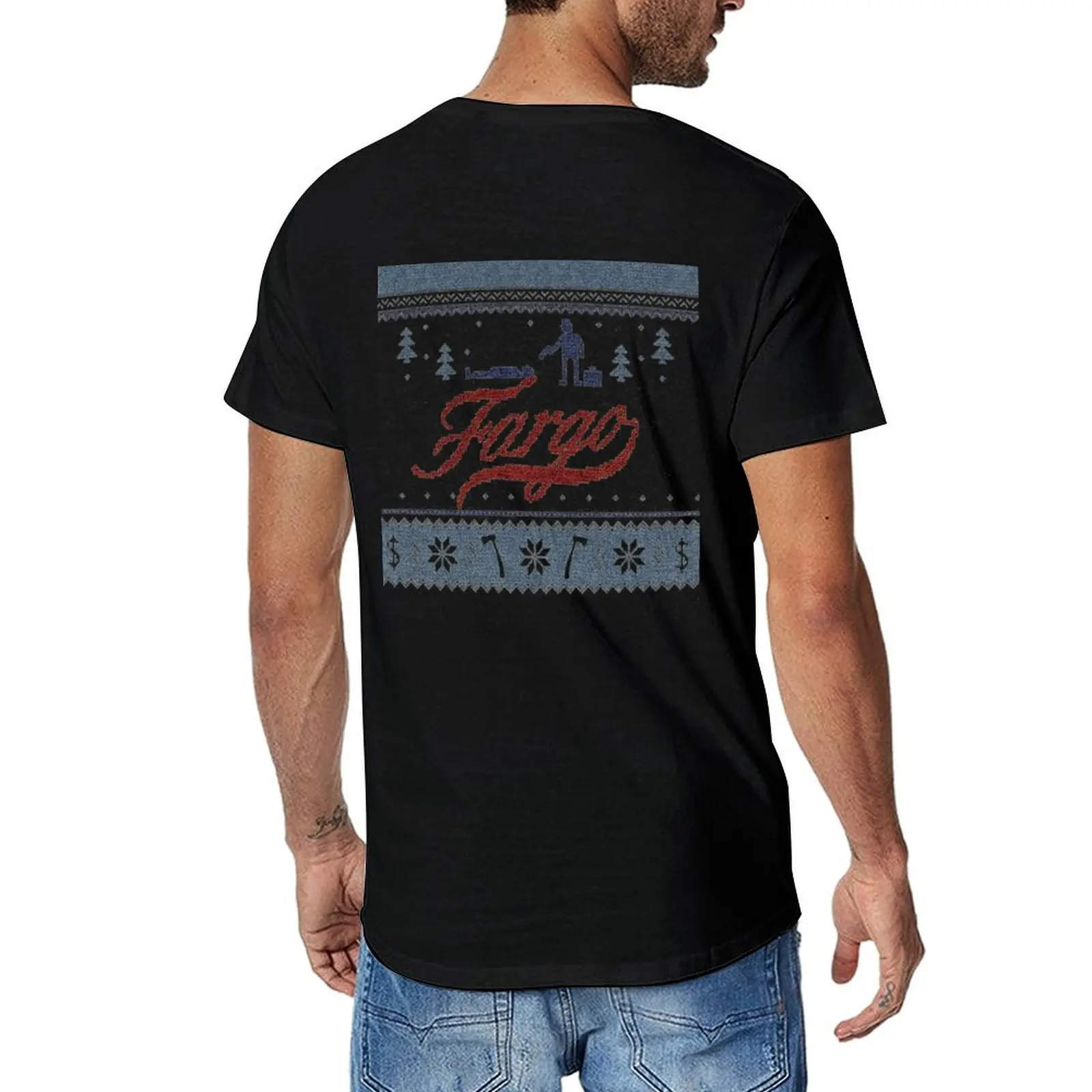 Fargo T-Shirt blanks Aesthetic clothing black t shirts for men